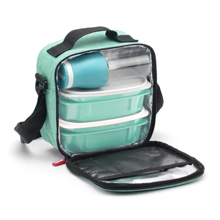TATAY - Kit Bolsa Térmica Porta Alimentos Urban Food y Botella Urban Drink. Menta - 1