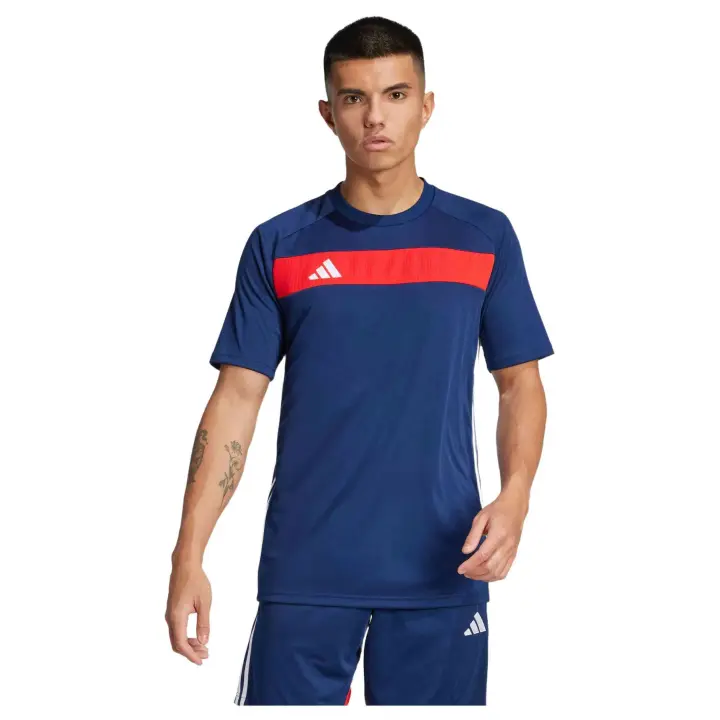 Camiseta de Manga Corta Adidas Tiro Es para hombre en color azul - 1