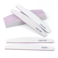 Set De 10 Piezas De Archos Para Uñas Doble Cara Para Manicura Con Papel De Herramientas De Limpieza Curva 100/180 Y 80/80 - details 2