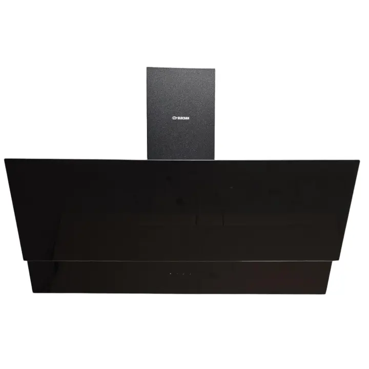 ELECSAN CAMPANA EXTRACTORA DE DIESEÑO- POTENCIA 142W/650M/CÚBICOS- CRISTAL NEGRO -90CM - 1
