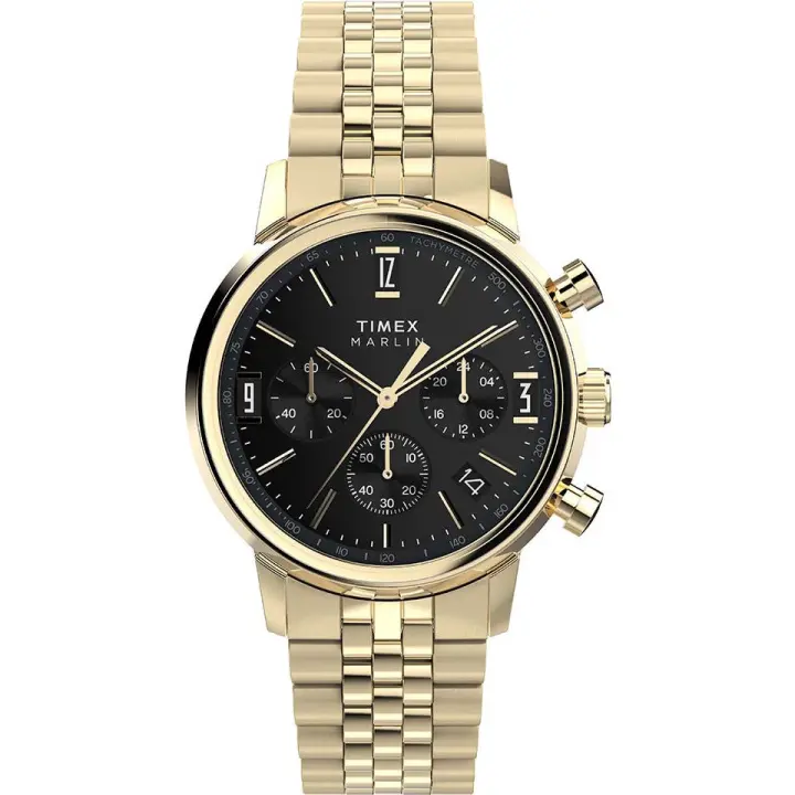 Reloj de pulsera de acero inoxidable TIMEX  Marlin® Cronógrafo Taquimetro 40mm TW2W59900 Timex - 1