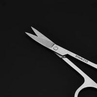 Tijeras De Cejas Y Barba De Acero Inoxidable Para Peinado Facial Tamaño Compacto Para Hombres Y Mujeres Uso En Cejas Nariz Y Barba - details 3