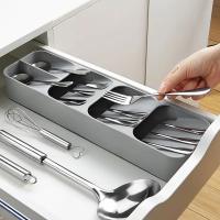 Organizador De Cuchillería Ecológico Moderno Para Cocina Almacenamiento Espacioso Para Cuchillos Cucharas En Cajón De Encimera - details 4