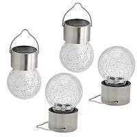 LILI HOME ✨ Lámparas Solares LED - Efecto Cristal Roto 🌞🌙 Diámetro: 6 cm | Altura: 9 cm Su efecto de "cristal roto" crea un juego de luces único y sofisticado. 🌞 Carga solar automática: Se recarga durante el día y se enciende automá - details 2