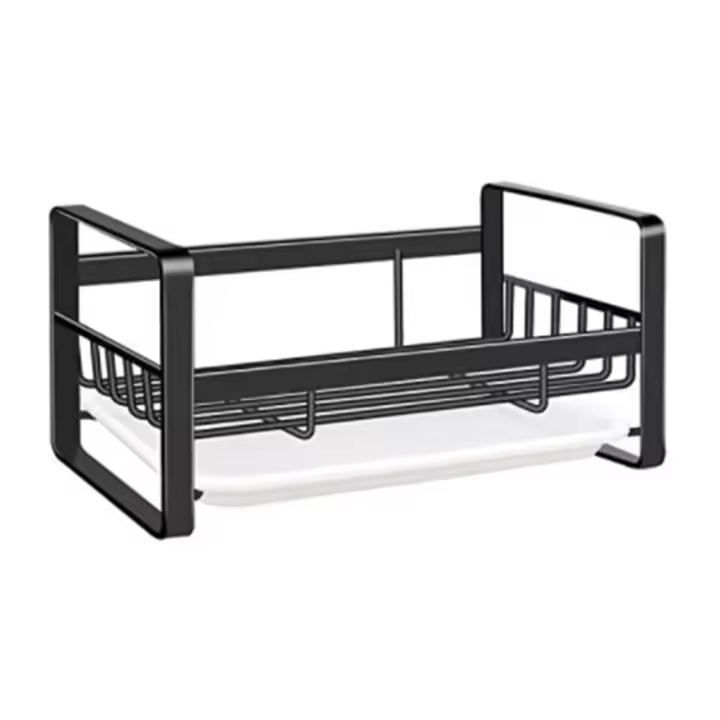 Soporte Para Esponja Y Detergente En Acero Inoxidable Organizador De Cocina Drenaje Racks Y Almacenamiento Ecológico Para Esterilla De Lavabo - 1