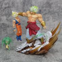 Figura De Acción Dragon Ball 20cm Brolly Vs Son Goku Anime Muscle Super Saiyan Doble Modo Colección Ornamento Juguetes Para Adolescentes Y Adultos - details 10