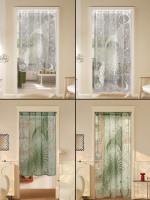 Cortina De Puerta De Encaje Transparente Para Ramadan Con Sol Y Luna Decorativa Para Salón Cocina Marco De Puerta Barreira De Protección - details 1