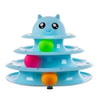 Juguete para gato-Bola de activación/Torre de bola para gatos Azul - details 3