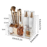 Organizador De Maquillaje Transparente Grande Con Múltiples Redes Caja De Almacenamiento Para Escritorio Soporte Para Control Remoto - details 7