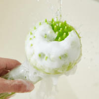 Cepillo De Baño Con Mango Largo Para Masaje Del Escalpelo Y Exfoliación De Cuerpo Herramientas De Peinado Para El Cabello Presiona Para Dispensar - details 13