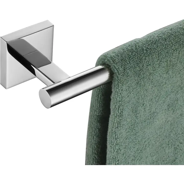 Toallero de baño, barra de toalla para baño, cocina, soporte para collar de 24 pulgadas, acero inoxidable cromado, B4005CH-L24 - 1