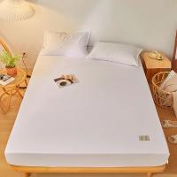Sábana Ajustable De Algodón 100% En Color Sólido Antideslizante Duradera Para Cama Doble Reina Rey Tamaños 120/150/220cm - details 8