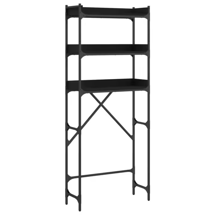 vidaXL Estantería Lavadora Armario Estantes Baño Madera Ingeniería Color Gris sonoma,  Roble ahumado,  Marrón roble y mas - 1