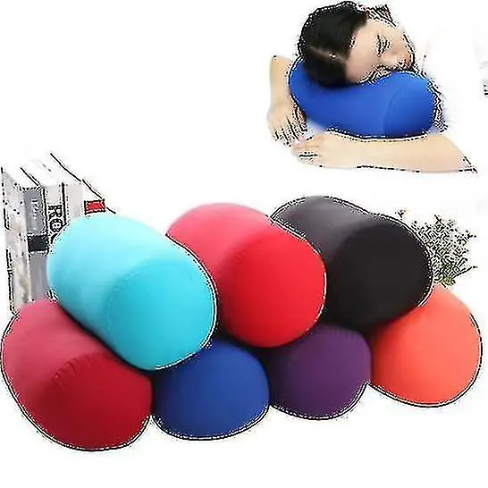 Travel Home Sleep Microbead Pillow Cojín Asiento rollo almohada (1 piezas) - 1