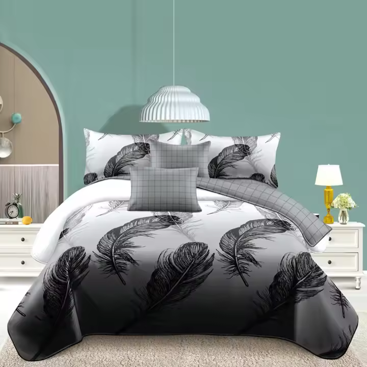 RedHer+Home Modelo Jucar Juego de Funda Nórdica Reversible Estampada para Cama 90/105/135/150 Funda nórdica Microfibra con cremallera - Funda almohada - Funda edredon suave y transpirable. - 1