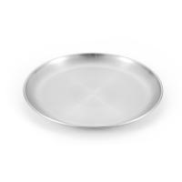 Platos De Acero Inoxidable Para Alimentos Reutilizables De Juego De Comedor Redondos Para Picnic Camping BBQ Uso Al Aire Libre - details 4