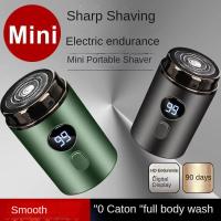 Mini Afeitadora Portátil Para Hombres Con LED Carga Rápida Y Batería De 90 Días Diseño Silencioso Para Viajes Y Oficina - details 0