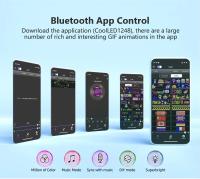 Panel De Pantalla LED Matriz De Pixeles Bluetooth APP Para Coche Tienda Hotel Bar Luz Nocturna Flexible Programable DIY - details 14