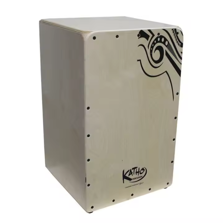 Cajón Flamenco Katho Percusión Etniko Natural – Tapa de Abedul, Diseño Exclusivo y Afinación Exterior - 1