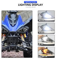 Faros Ajustables LED DRL Para Yamaha Raptor 700 700R YFZ450 YFZ450R YFZ450X Wolverine 450 350 Señal De Giro 2006-2022 Paquete De 2 - details 6
