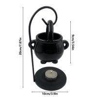 Soporte De Vela Calda De Hechicera Diffusor De Aroma De Incienso Cerámica Y Metal Decoración Para El Hogar Suministros De Brujería Calda Colgante - details 4