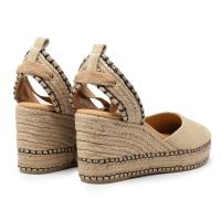 CLARA DURAN 1041 Alpargatas de mujer  VALENCIANA CINTAS SERRAJE CAMEL 5C - details 1