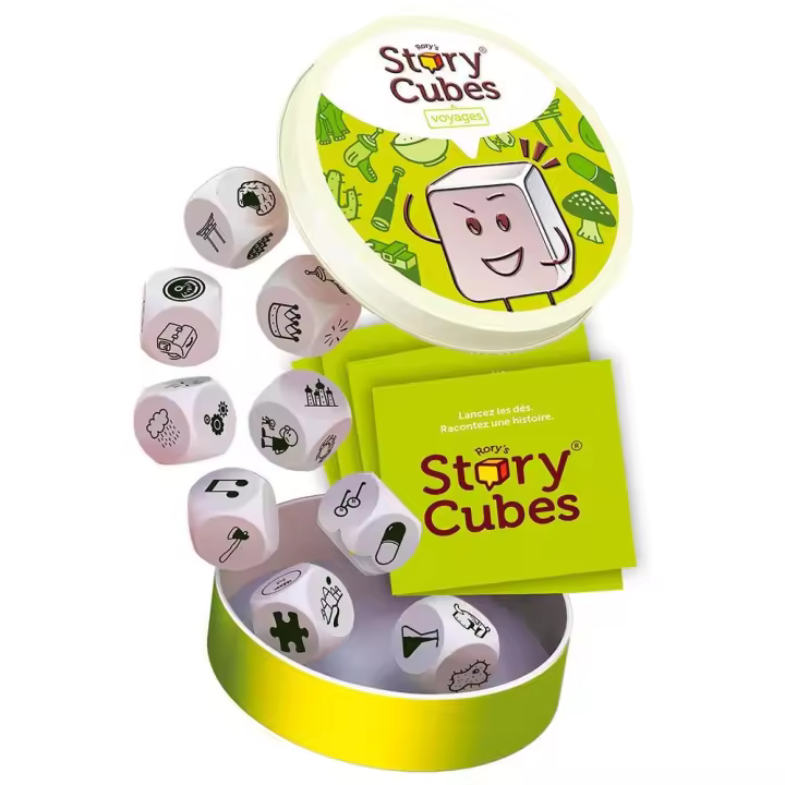 Asmodee Story Cubes Viajes - Dados para Crear Infinitas Historias - Juego de Lenguaje y Creatividad - 1