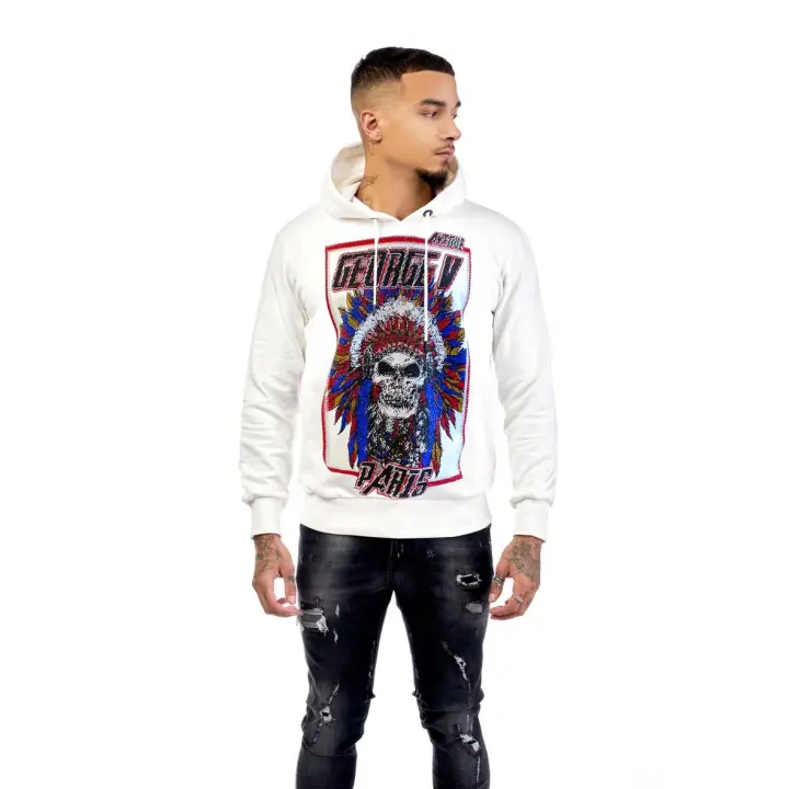 GEORGE-V Sudadera con Capucha GV-2094 WHITE.. - 1