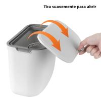 Bandeja De Cocina Montada En La Pared Con Papel Toalla Y Cesta De Basura Ecológica De 7L Con Tapa Para Cocinas Y Baños - details 10