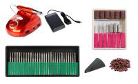 Sina Torno para uñas manicura y pedicura profesional con pedal y accessorios - details 18