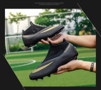 Zapatos De Fútbol Profesionales Para Hombres Ultraligeros Deporte De Entrenamiento Cleats De Fútbol Blanco Negro Talla True Fit Material Superior PU Suela De TPR - details 11
