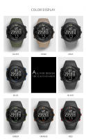 Reloj Digital SMAEL Para Hombre Resistente Al Agua Deportivo Pantalla Grande LED Con Alarma Y Calendario Reloj De Pulsera Masculino SL-1237 - details 5