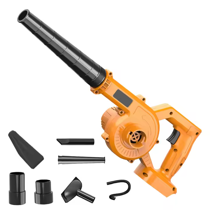 Soplador y aspiradores inalámbrico eléctrico 2 en 1, Sopladores de hojas con Batería de 21V 4.0AH, 3.3m3/min, Colector de polvo para jardín, pelo de mascotas, hojas caídas, nieve, Compatible con batería Makita de 18V - 1