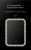 Espejo De Maquillaje Portátil Recargable USB Con Pantalla Táctil LED Espejo De Vestíbulo Con Función De Ajuste De Brillo - details 7