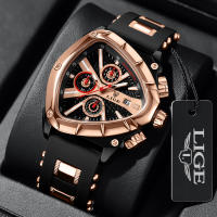 Reloj De Pulsera Deportivo Para Hombre LIGE Lujo Impermeable Con Dial Grande Cuarzo Reloj De Pulsera De Negocios Con Manos Luminosas Y Marcadores Arábigos - details 15