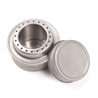 Estufa De Camping Portátil Mini Ligera De Ti Para Combustible Álcool Eficiente Y Segura Para Actividades Al Aire Libre Y Acampar - details 2