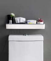 Gabinete De Almacenamiento Para Baño Colgante En La Pared Organizador De Estante Multifuncional Sin Necesidad De Perforación Artesano Por Encima Del Inodoro - details 3
