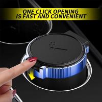 Cenicero Coche Con Tapa Cenicero Arce Inoxidado con Luz LED Cenicero Coche Extraible Limpieza Cenicero Coche Sin Humo Cenicero Coche Reusable Cenicero Coche Oficina - details 2