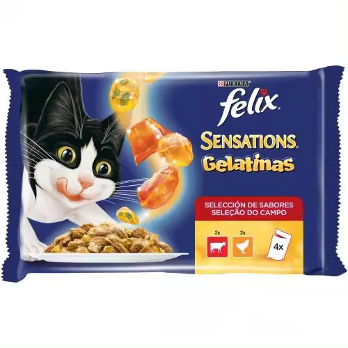 FELIX Sensations Gelatinas selección de carnes Multipack( 4x85gr) - 1