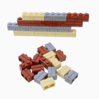 Juguetes De Construcción DIY Bloques Compatible Clásico 1*2 1*4 L1*2 50PCS Paredes De Bloques Altos MOC Para Niños Accesorios De Casa - details 2