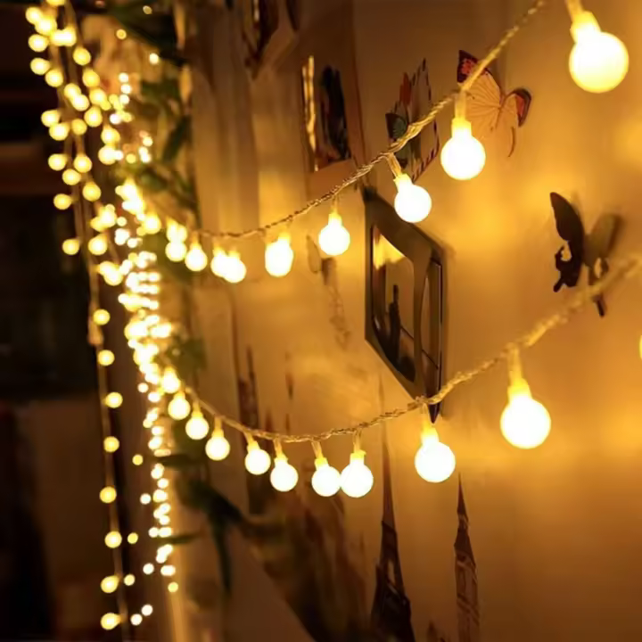 Luces De Navidad LED Globales Impermeables Para Jardín Boda Fiesta Decoración Operadas Por Batería O USB Disponibles En 10/20/40/80 - 1