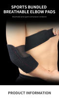 1PCS Manguito De Apoyo Para Codo Deportivo Transpirable Protección De Codo Ajustable Para Baloncesto Voleibol Gimnasio Seguridad De La Mano - details 0