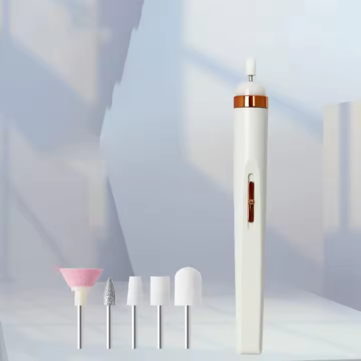 Taladro eléctrico de uñas acrílico Blanco, portátil, Máquina pulidora de uñas Efile, Brocas profesionales completan para el cuidado del Hogar, Salón de arte para el arte de uñas, eliminar - 1