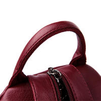 Mochila Multifuncional De Cuero Para Mujer Casual Para Niñas Y Adolescentes Escuela Viaje Bolsa Pequeña Capacidad Inferior a 20 Litros - details 19