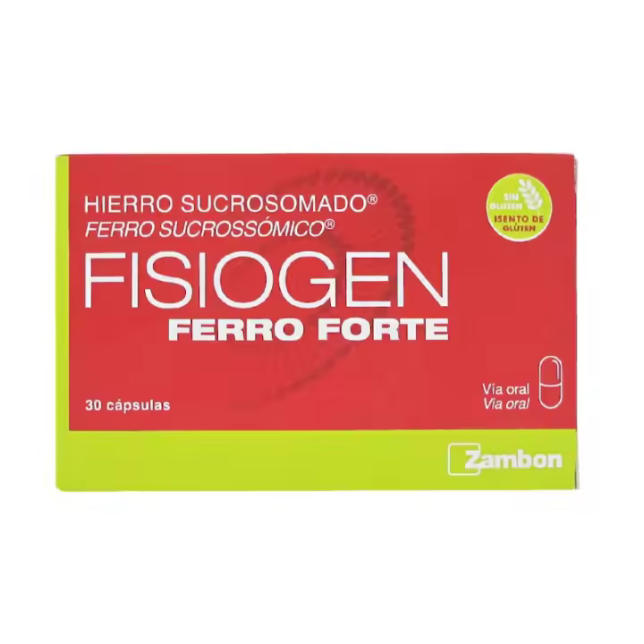 FISIOGEN FERRO FORTE 30 CAPSULAS - 1