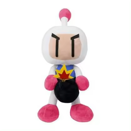 ItemLab Peluche Bomberman White Bomber 37cm Konami Hudson Soft - 1