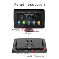Reproductor MP5 De 7 Pulgadas Para Coche Con Llamada BT Hands-Free Radio FM Soporte Carplay Android Auto Enlace De Teléfono Y Ayuda Para Retroiluminado Dual USB - details 16