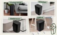 Cesta De Basura De Baño 10L Con Tapa De Presión Ecológica Para Toilette Dormitorio Sala De Estar - Recipiente De Desperdicios De Plástico Con Tapa Pop-Up - details 1