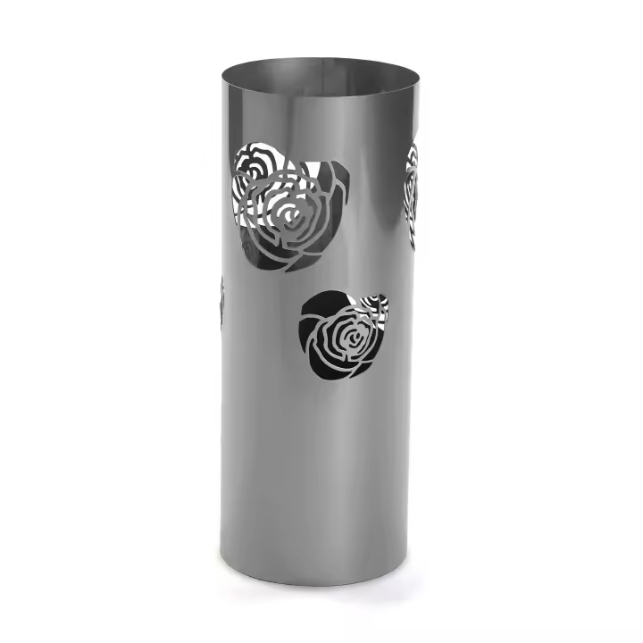 Versa Flowers Paragüero para la Entrada, Habitación o Hall, Porta paraguas moderno, , Medidas (Al x L x An) 49 x 19 x 19 cm, Metal, Color Gris - 1