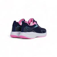 HLUNA - Zapatillas Deportivas Mujer estilo Running cubiertos de Malla Transpirables Negro y Azul Marino combinado con rayas Rosas - Zapatos para Trabajo para el día a día n08c - details 3